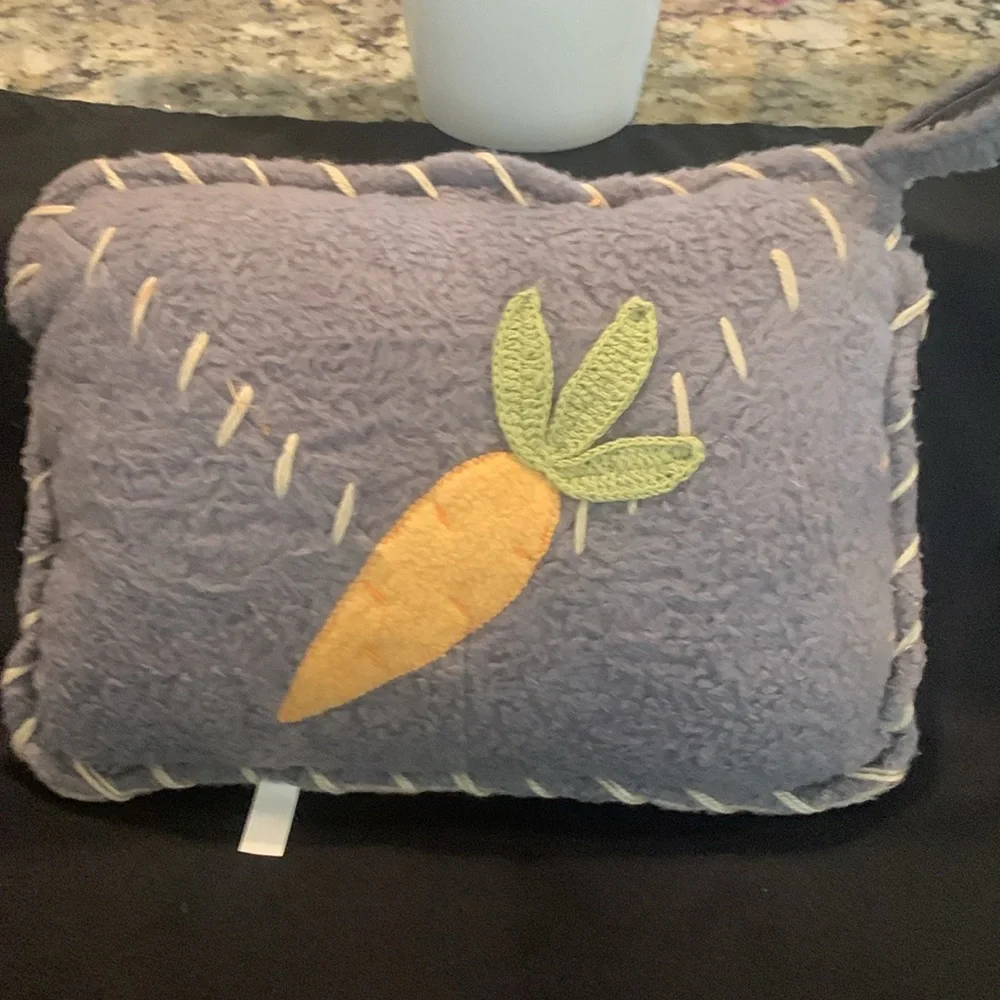 Blue gray Bunny Pillow